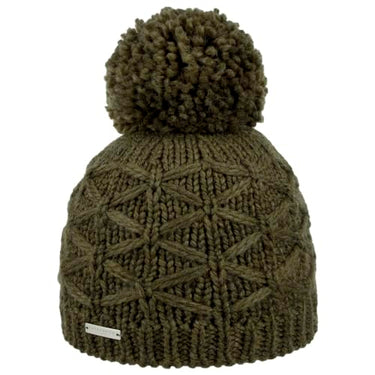 Seeberger Annelie Pompon Mütze Damen/Herren -, Oliv/Blatt für mich (Leaf It to Me), 6.75-7.5 im Sale